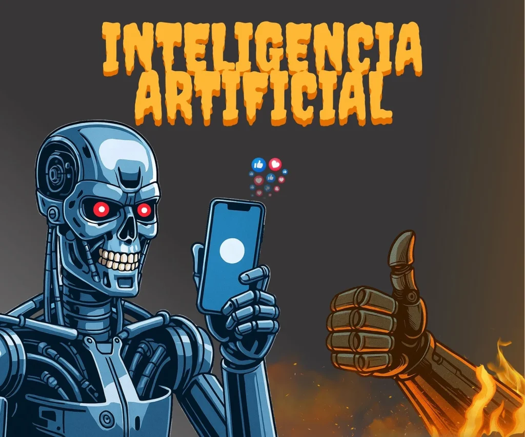 Imagen de robot con inteligencia artificial